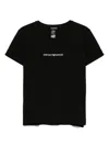 EMPORIO ARMANI RHINESTONE-LOGO T-SHIRT