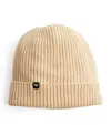 Emporio Armani Ribbed Beanie In Beige