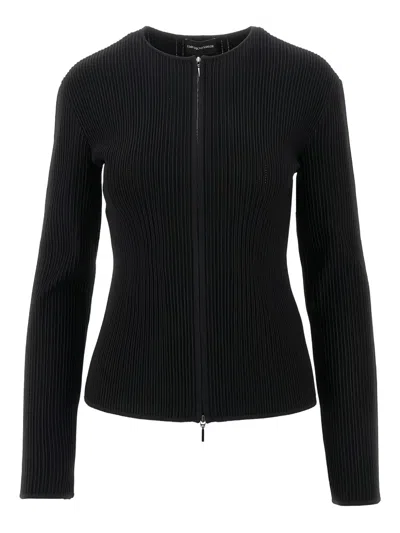 Emporio Armani Ribbed Cardigan