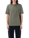 Emporio Armani Crew Neck Short Sleeve T-shirt In Green