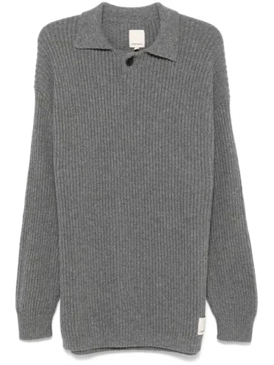 EMPORIO ARMANI RIBBED-KNIT POLO SHIRT