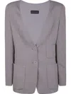Emporio Armani Blazer In Grey