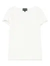 Emporio Armani Round Neck Striped Pattern In White
