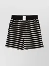 Emporio Armani Ribbed Texture Elasticated Waistband Shorts