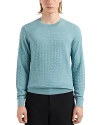 Emporio Armani Ribbed Trim Crewneck Sweater In Solid Medium