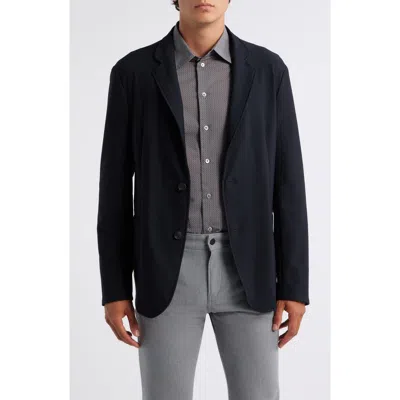 Emporio Armani Rice Stitch Sport Coat In Black