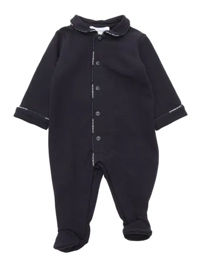 Emporio Armani Kids' Romper Suit In Blue