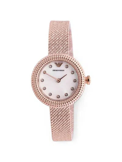 Emporio Armani Rosa 26mm Watch In Weiss