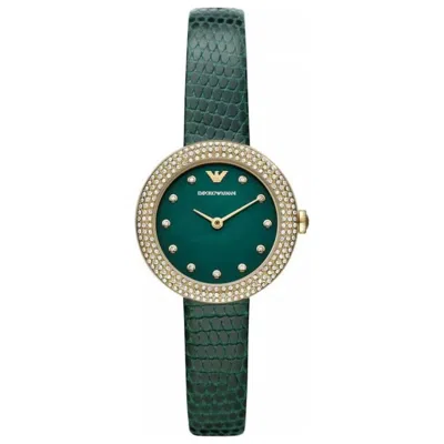 Emporio Armani Rosa Women's Watch In Green