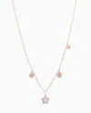 EMPORIO ARMANI ROSE GOLD-TONE BRASS STATION NECKLACE