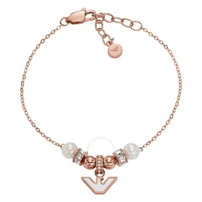 Emporio Armani Rose Gold-tone Sentimental Bracelet