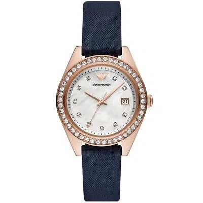 Pre-owned Emporio Armani Rose Gold Women Watch