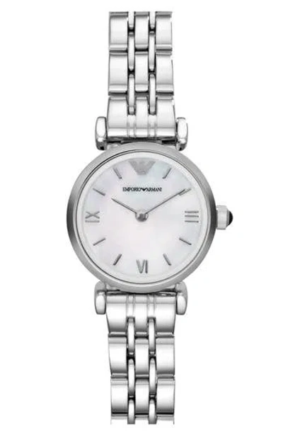 Emporio Armani Round Bracelet Watch, 22mm In Silver