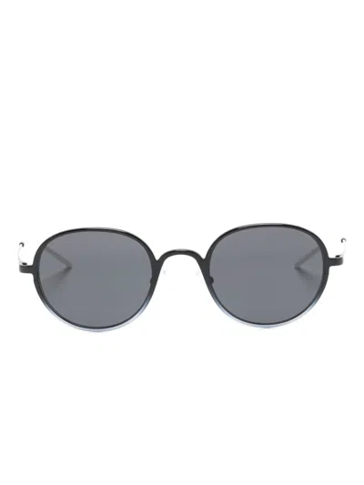 Emporio Armani Round-frame Sunglasses In Black