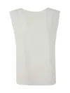 Michael Kors Round Neck Boat Top In White
