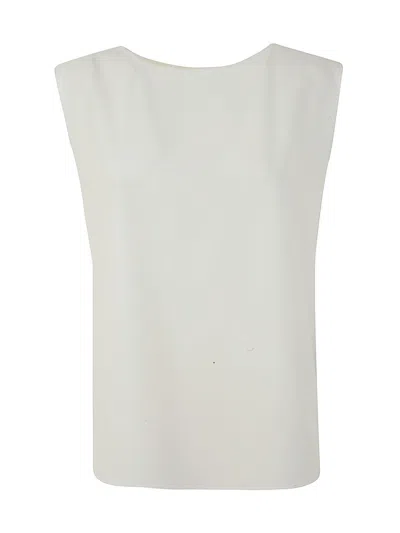 Emporio Armani Round Neck Boat Top In Gray