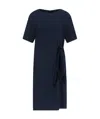Emporio Armani Round Neck Dress In Black