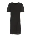 Emporio Armani Round Neck Dress In Black