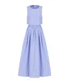 Emporio Armani Official Store Langes Kleid Aus Taft In Purple