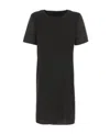 Emporio Armani Round Neck Dress In Black