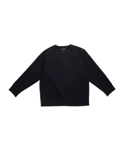 Emporio Armani Round-neck Sweater In Blu