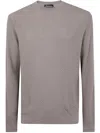 Emporio Armani Round Neck Sweater Clothing In Gray