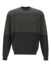 Emporio Armani Virgin Wool Jumper With Micro Jacquard Op-art Diamonds In Multi