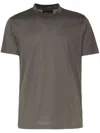 Emporio Armani T-shirt In Green Wool And Polyester In 绿色