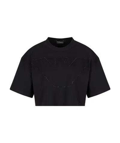 EMPORIO ARMANI LOGO-EMBELLISHED T-SHIRT