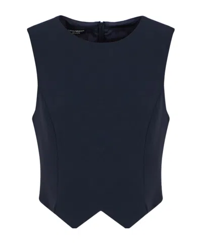 Emporio Armani Round-neck Vest In Black
