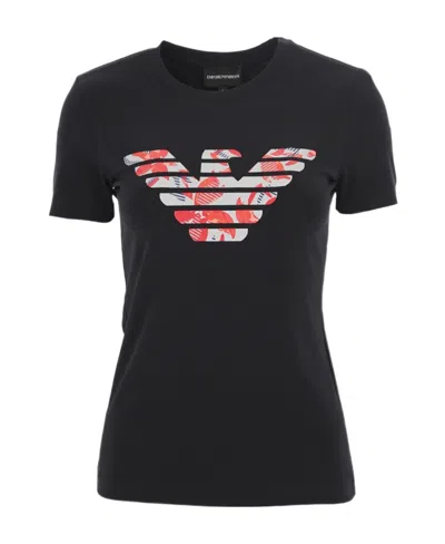 EMPORIO ARMANI ROUND COLLAR LOGO T-SHIRT