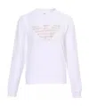 Emporio Armani Round-necked Sweater In White