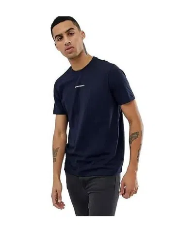 Emporio Armani Round-necked T-shirt In Black