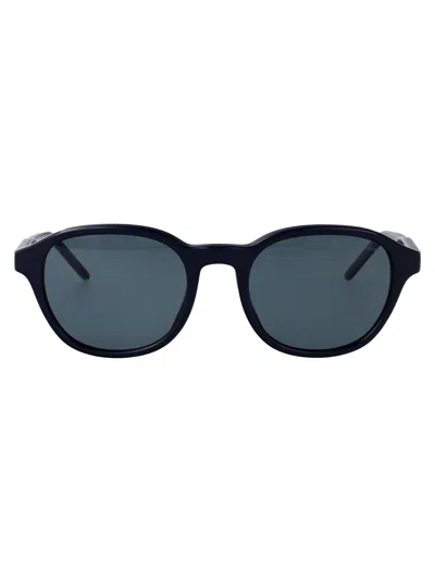 Emporio Armani Round Sunglasses 0 Ea4247 U 625680 In Blue
