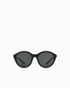 Emporio Armani Round Sunglasses In Black