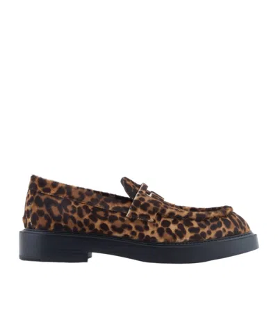 EMPORIO ARMANI ROUND TOE LOAFERS