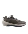 Emporio Armani Round Toe Low-top Sneakers In Black