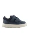 Emporio Armani Round Toe Sneakers In Blue