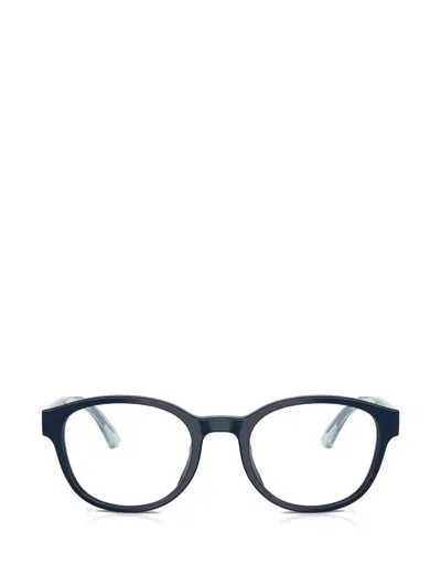 Emporio Armani Kids' Round-frame Glasses In Black