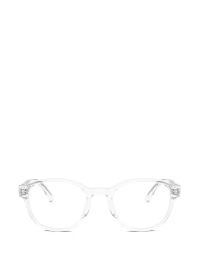 Emporio Armani Kids' Round-frame Glasses In Pattern