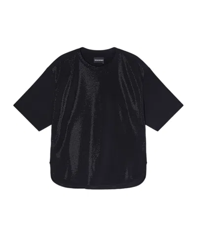 Emporio Armani Round-toe T-shirt In Black