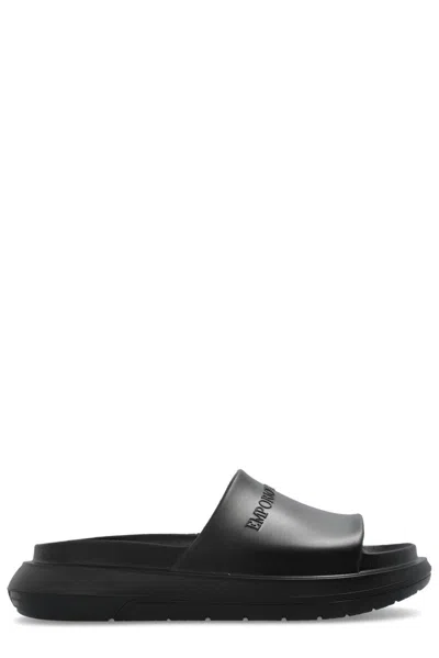 EMPORIO ARMANI LOGO SANDALS