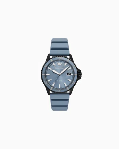 Emporio Armani Rubber Strap Watches In Multicoloured