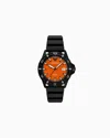 Emporio Armani Rubber Strap Watches In Multicoloured