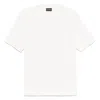 Emporio Armani Asv Domed Logo Pima-jersey T-shirt In White