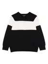 Emporio Armani Rubberised-logo Sweater In 蓝色