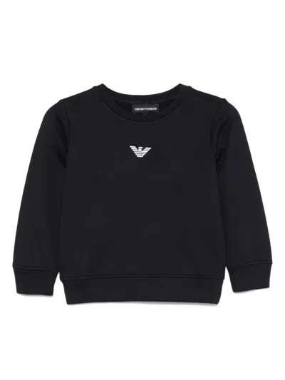 EMPORIO ARMANI RUBBERISED-LOGO SWEATSHIRT