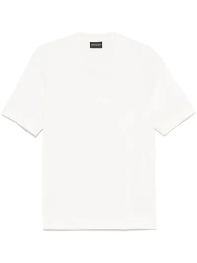EMPORIO ARMANI RUBBERISED-LOGO T-SHIRT