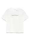 Emporio Armani Rubberised-logo T-shirt In White