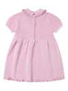 Emporio Armani Ruffled-collar Knitted Dress In Pink